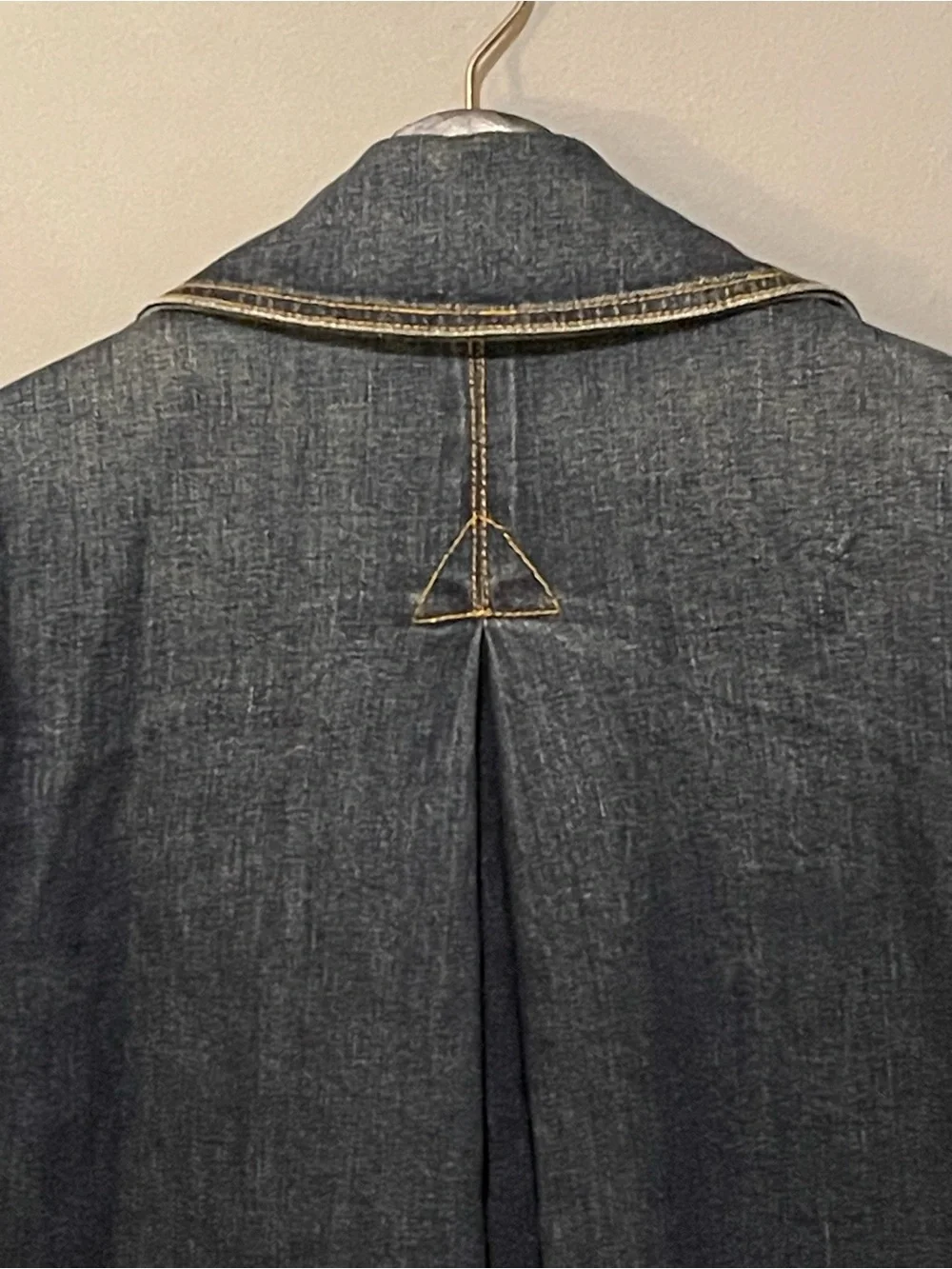 Vintage Ralph Lauren Denim Peacoat Jacket XS Y2K Fit & Flare Nautical - Picture 10 of 16